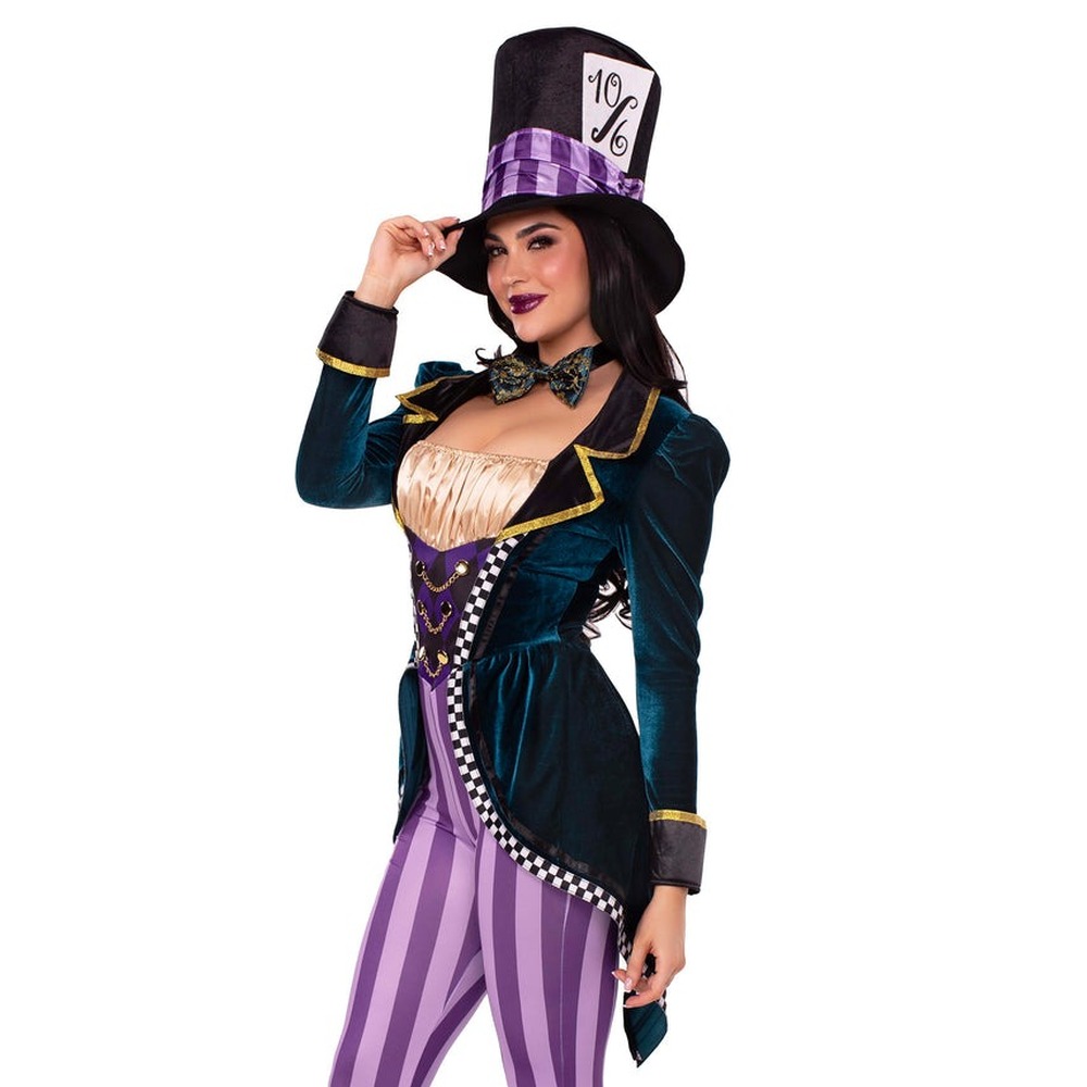 Leg Avenue - Classic Mad Hatter Jumpsuit Kostuum - Multicolours
